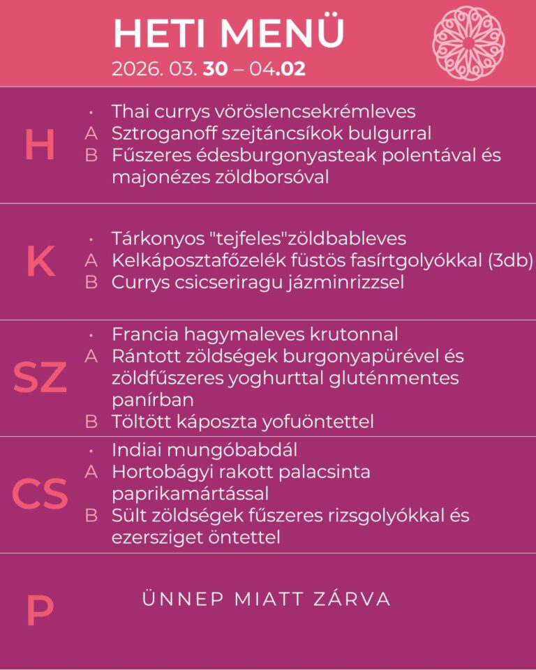 Heti menü 03.30-04.02