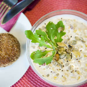 vegán majonézes kukoricasaláta